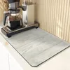 Bord Mattor Treeline Style Placemat Coasters Decoration and Accessories årliga ringmönster Non-Slip Diatomaceous Earth Mat