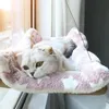Hanging Cat Bed Pet Cat Hammock Aerial Cats Bed House Kitten Climbing Frame Sunny Window Seat Nest Bearing 20kg Pet Accessories 240131