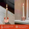 حاملي الشموع 4 PCS كوب Tealight Metal Containers DIY Candlestick صنع مصابيح حديدية