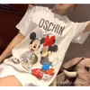 Desginer Moschino T Shirt Mash Mash Mashing Spring and Summer Nowy okrągła szyjka Pullover rodzic-dziecko koszulka krótkiego rękawu miłośnicy 2024