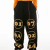 Stage Wear Costumi di danza jazz per bambini Orange Crop Top Hiphop Pantaloni Suit Bambini Modern Hip Hop Performance Clothes DN16496