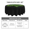 Table Cloth Irish Shamrock Clover Celtic Decorative Tablecloth Thick Round Party Dining Cover Tea