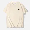 Yaz Kadınları T-Shirt Lüks Üçgen Desen Baskılı Oval Kısa Knolu Kadın Pamuk Yüksek Kaliteli Spor T-Shirt Top 240215