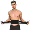 Attelle de soutien de taille pour le dos, soulagement de la douleur inférieure avec 4 séjours, ceinture lombaire, doubles sangles réglables