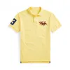 Летние мужские RL Big Pony из 100% хлопка, модные футболки для отдыха с лацканами, мужские футболки с коротким рукавом, элегантная классическая рубашка-поло с лошадью, роскошная дизайнерская одежда для гольфа 1816