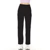 LL Yoga Softstreme-Hose mit geteiltem Saum, lang, für Damen, hohe Taille, weicher Stoff, gerade Joggerhose, zeigt Beine, Yoga, Fitness