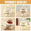 Storage Bottles Enamel Jar Honey Kitchen Candy Convenient Container Tea Holder Sugar Cube