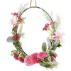 Flores decorativas guirlanda artificial planta cabide grinaldas de primavera para decoração de suspensão da porta da frente