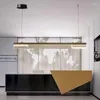 Ljuskronor nordiska guldkronor belysning minimalistisk akryl rektangel led lätt rektangulär matsal levande soffbord
