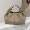 Polen Cloud Bag sac à bandoulière en cuir véritable de marque de niche française sac à main en cuir simple et souple haut de gamme sac à boulettes
