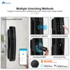 Smart Lock SmarDeer Electronic ForLock With Alaxe And Google Assistant Voice Control Unlocking Via Fingerprint/Code/RFID