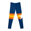 Actieve broek Stros Shooting Star blauwe legging sportsport voor dames