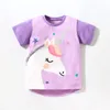 Kids T-shirts Girls Boys Short Sleeves tshirts Casual Children Cartoon Animals Flowers Printed Tees Baby shirts Infants Toddler Summer Tops Y8OU#
