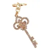 Porte-clés clé strass porte-clés cadeaux accessoires décoratifs créatifs scintillants scintillants porte-clés sac charme pour portefeuille fourre-tout sac à dos filles