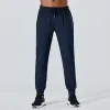 Mens Joggers Spring and Summer Loose Ice Silk Outdoor Running Fitness Yoga Leisure Mens Pants Straight Track Pants