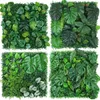 50x50 cm 3D Artificial Plant Wall Panel Plast Outdoor Green Lawn Diy Home Decor Wedding Backdrop Garden Grass Flower Y240127