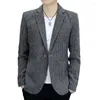 メンズスーツ小さなスーツ秋のジャケット韓国スタイルの若者スリムフィットハンサムカジュアルシングルファッショナブルな春とオートム
