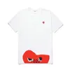 Commes des Garcon T Shirt Mass Mens Play Tshirt Designer Red Heart Shirt Commes Casual Women koszule des odznaki Garcons High Quanlity Tshirts Botton Haft 9bfa