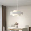 Hängslampor Vita LED -lampor Modernt enkelt vardagsrum Studie Lamp Dining Office Bar Restaurang Hem DECO HANGING LIGHT