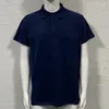 Herrpolos 2024 Summer T-shirt Knit Slim Fit Shirt Pocket SHORT SLEEVE Sportmuskel Menskläder T-shirts Polo