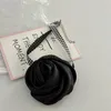Kolye Kolyeleri Siyah Gül Çiçek Yakası Kolye Boyun Zinciri Mizaç İpek Sayı Lady Klavikül Partisi Mücevher Hediye