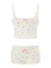 Women's Sleepwear Women S 2 Piece Pajamas Set Sleeveless Cami Tops Shorts PJs Sets