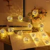 Strings Camping Supplies For Tent Christmas Decorations Mini Disco Ball Lights Glass Festival Accessories Outdoor