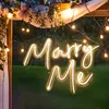 Buon compleanno Segno Luci al neon Lettere Insegne di nozze Acrilico LED Luce Marry Me Baby Shower Decorazioni per feste Festa dei bambini 240127