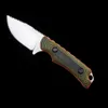 Camping Dual Color G10 Maniglia BM 15017 15002 Coltello tattico a lama fissa Coltelli dritti di sopravvivenza portatili all'aperto Strumento EDC di autodifesa