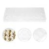 Smyckespåsar vakteläggskartonger 18 rutnät äggbrickor stapelbara förvaringslåda dispenserhållare fodral för kylskåpsskydd