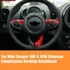 Steering Wheel Covers Button Cover Trim Sticker For Mini Cooper F Series F54 F55 F56 F57 F60 ONE/S Clubman Countryman A