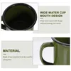 Servis uppsättningar vintage s glasstil mugg kaffemuggar set multifunktionell järn multipurpose cup reseglas