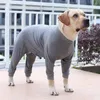 Dog Apparel Pets Dogs Clothing Puppy Bodysuit Jumpsuit Coat Outfit Pet Clothes Spring And Summer Cotton Stretchy Recovery Post Suit