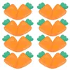 Disposable Dinnerware 24 Pcs Carrot Paper Plate Multi-function Dinner Party Fruit Convenient