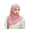 Ethnic Clothing Fashion Muslim Hijab Scarf For Women Islamic Party Headscarf With Beads Tassel Diamonds Shawls Malaysia Headwear Arab