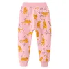 Брюки Jumping Meters, весенние и осенние спортивные штаны, дизайн с милыми животными, детские штаны для девочек, детская одежда