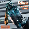 TKK 1500ml Sports Water Bottle with Tea Drain Fliter TRITAN Large Capacity Cup Outdoor Gym Kettle BPAFree 240130