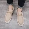 Mens Slip on Casual Shoes Comfortable Canvas Sneakers Mens Boat Shoes Dude Leisure Breathable Driving Shoes Moccasins 240131