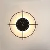 Wall Lamp Acrylic Mute Clock Sconce 11W Led Background Decoration Living Room Bra Bedroom El Bar Aisle Light