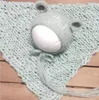Cobertores 50/50cm Artesanato Fibra Acrílica Cobertor Chapéu Cesta Stuffer Enchimento Nascido Bebê Pogal Fundo