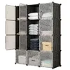 Cube Storage 12Cube Organizer Cabinet Display System DIY Bookshelf Shelves Plastic Cu 240125