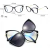 2024眼鏡デザイナー偏光磁石クリップメガネフレームメンズレディースファッションアンチブルー光学サングラスアイウェア240118