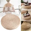 Oreiller 40CM Pouf rond Tatami Coussin de sol Paille Méditation Tapis de yoga doux Herbe tissé Futon Siège circulaire pour salon