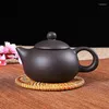 Service à thé Zisha de 150ml, théière Yixing, théière faite à la main, ensemble de tasses en céramique, cérémonie chinoise, 4 tasses de 25ml