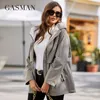 Gasman Womens Jacket Spring Short High Quality Trench Coat Women Windbreaker Hooded Design Solid Female Outwear 8223 240123