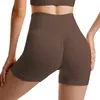 Short de course nu respirant taille haute pour femmes pantalon de yoga serré de levage de hanche pour l'entraînement short de fitness et de sport à séchage rapide 240215