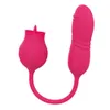 Hüfte Erwachsene Produkte Rose Zunge lecken Teleskop Vibrator Damen Jump Ei Trendy Toy Sex Toy Vibratoren für Frauen 231129