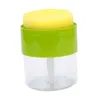 Liquid Soap Dispenser And Scrubber Holder Multifunctional Pump Bottle For Countertop Dorms Home Bathroom