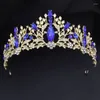 Hair Clips Elegant Flower Tiaras Headpiece Princess Crown For Bride Wedding Jewelry Bridal Headwear Prom Pageant Crowns