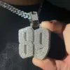 Hiphop aangepaste naamplaatje brief ketting gouden kraal Ice Out VVS Moissanite diamanten hanger voor mannen en vrouwen gepersonaliseerd